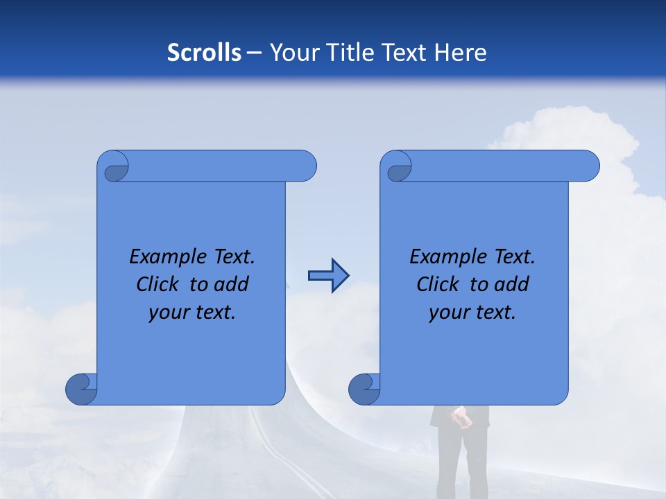 Away Trip Street PowerPoint Template