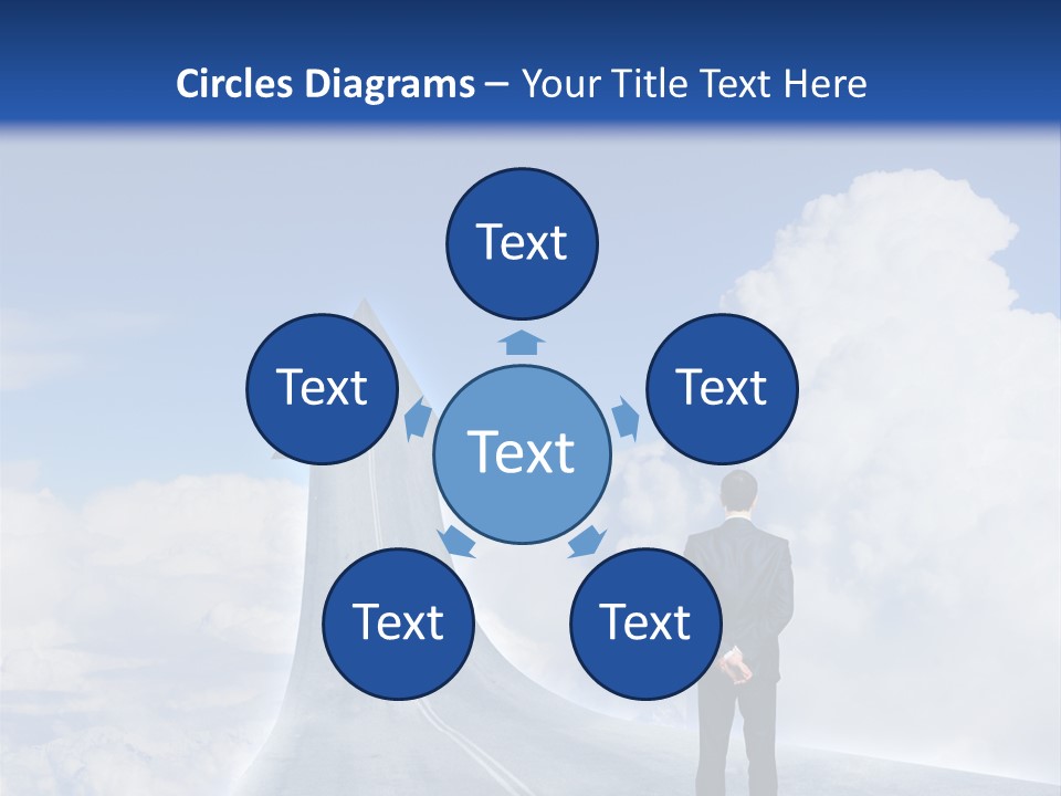 Away Trip Street PowerPoint Template