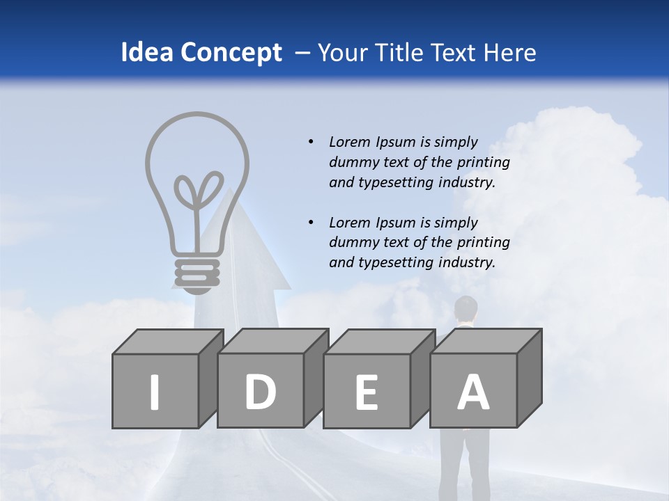 Away Trip Street PowerPoint Template