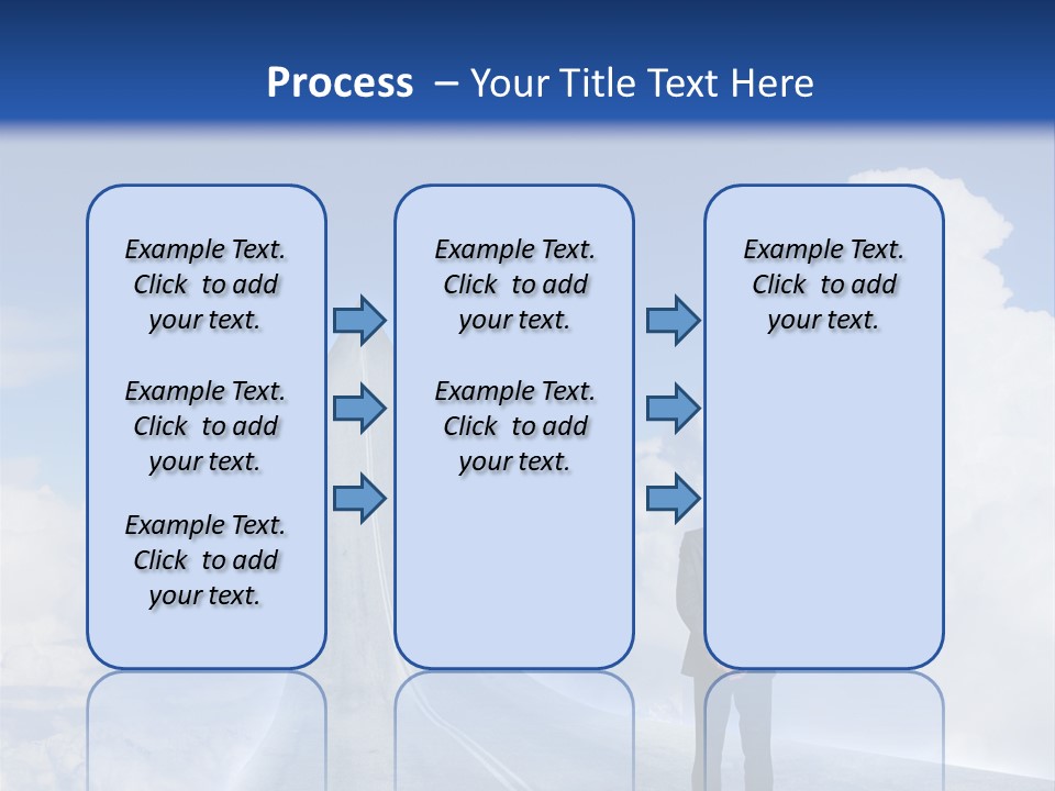 Away Trip Street PowerPoint Template
