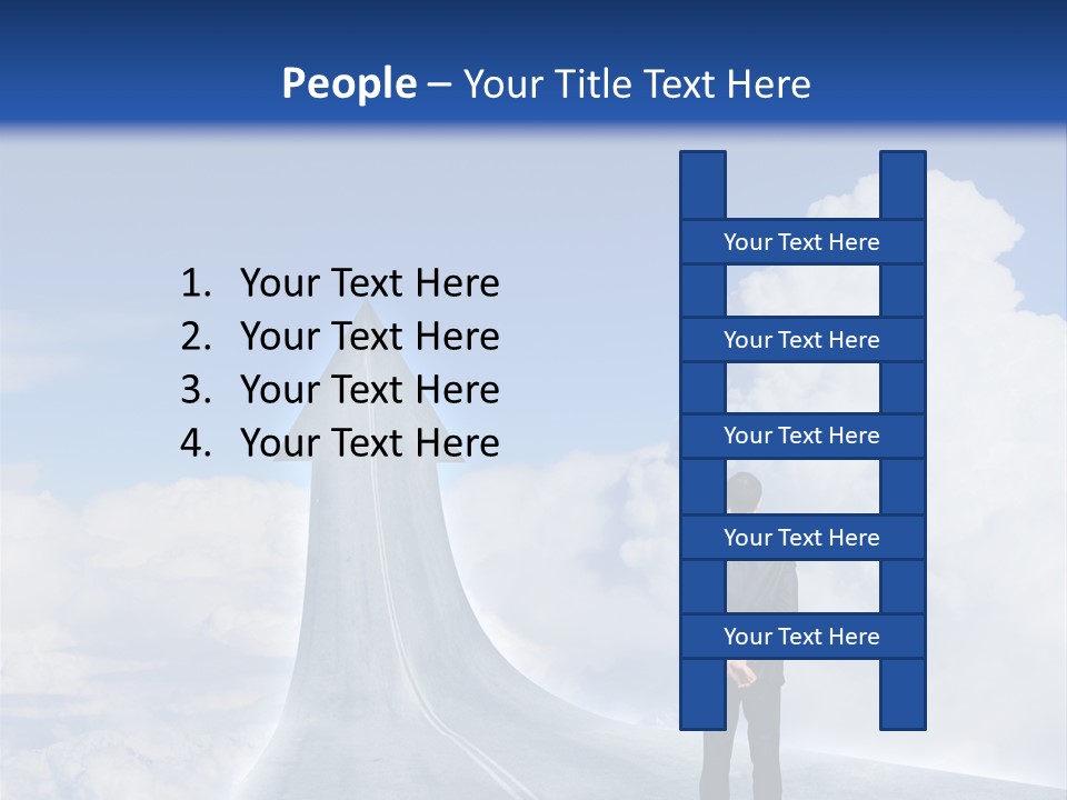 Away Trip Street PowerPoint Template