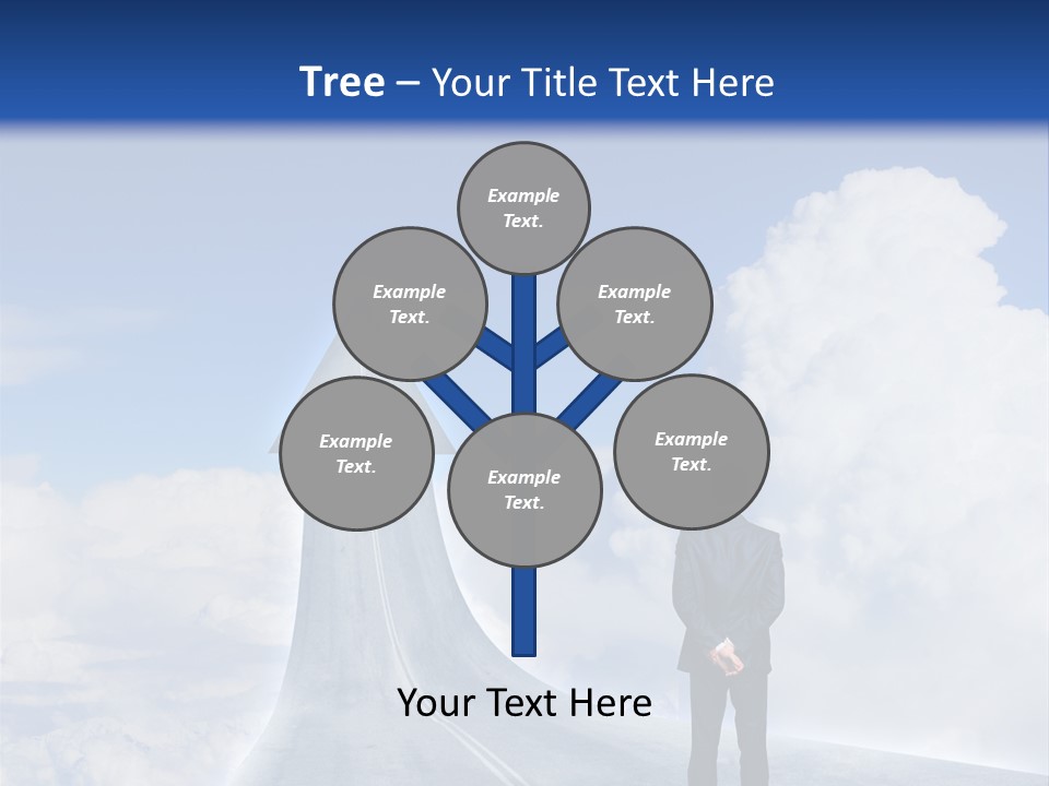 Away Trip Street PowerPoint Template