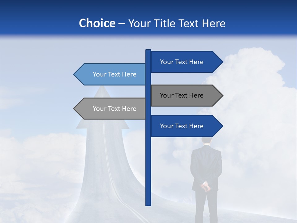 Away Trip Street PowerPoint Template