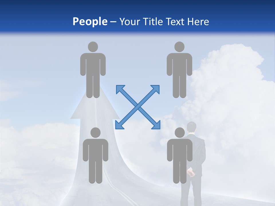 Away Trip Street PowerPoint Template