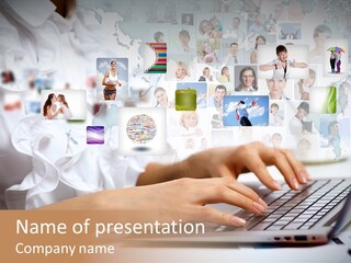 Group Push Connection PowerPoint Template