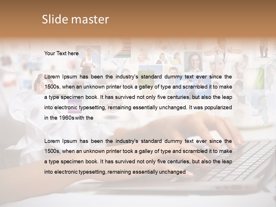 Group Push Connection PowerPoint Template