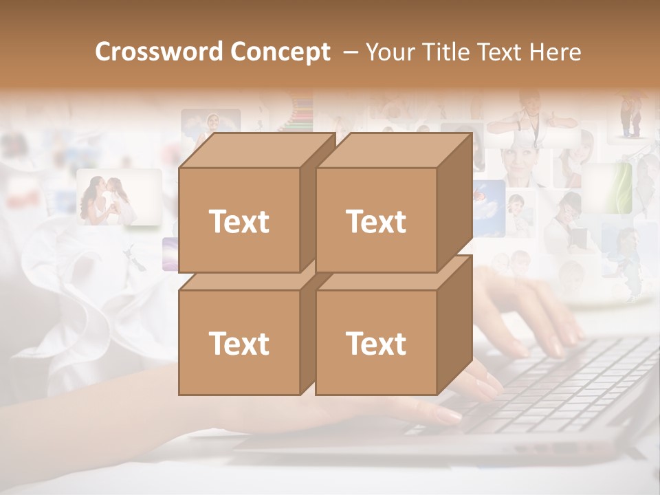Group Push Connection PowerPoint Template