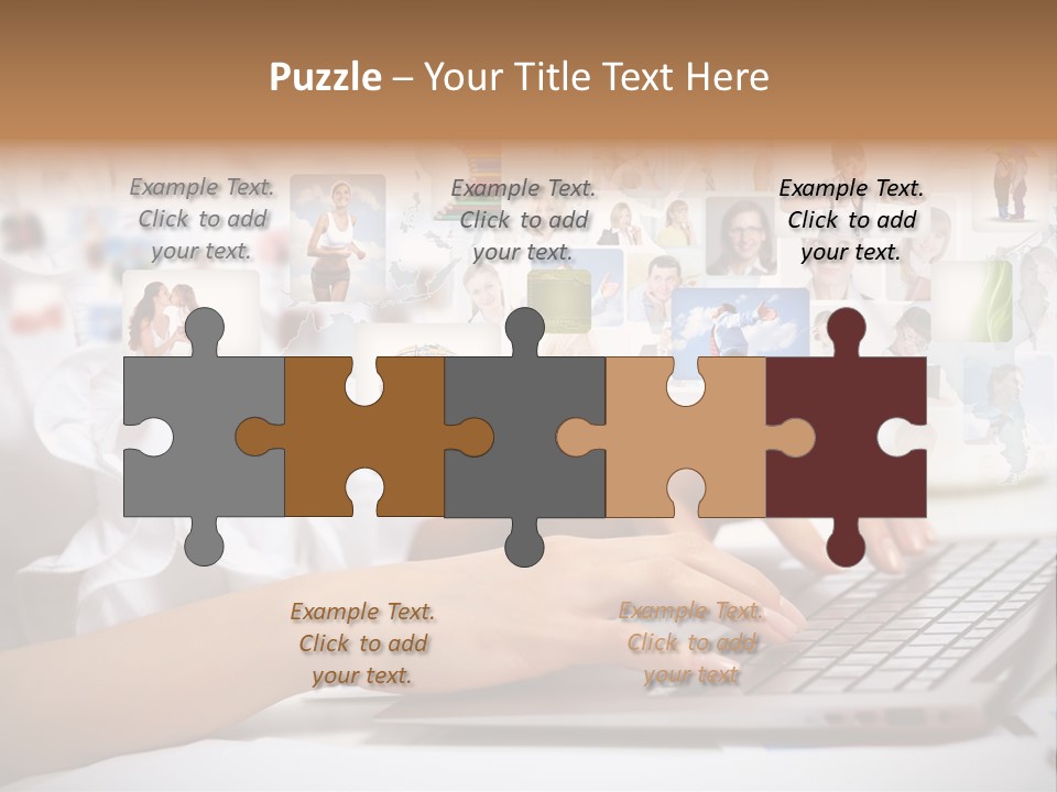 Group Push Connection PowerPoint Template