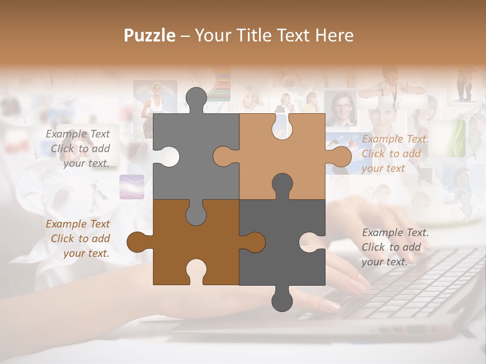 Group Push Connection PowerPoint Template
