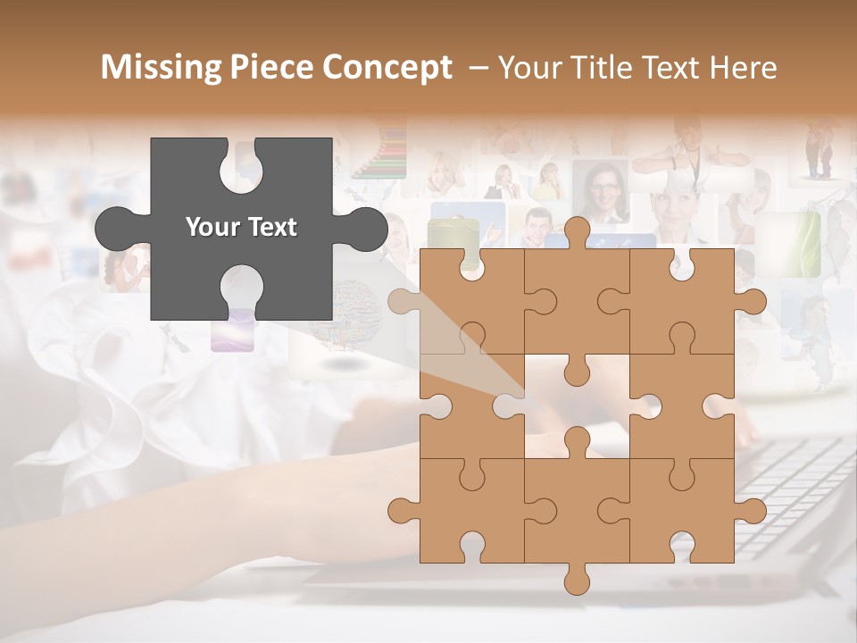 Group Push Connection PowerPoint Template