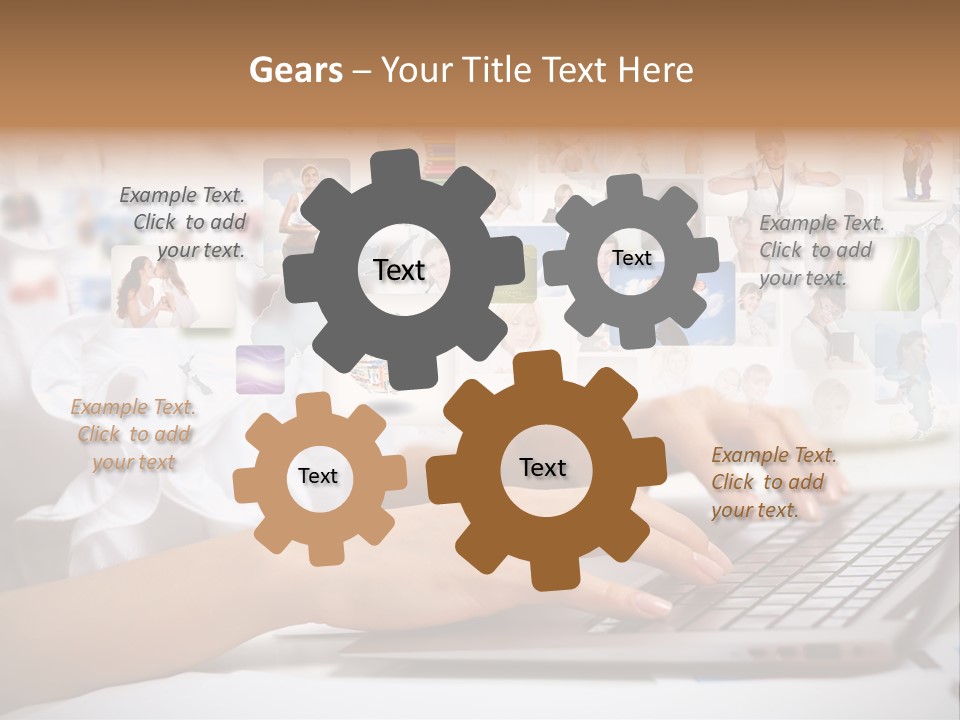Group Push Connection PowerPoint Template