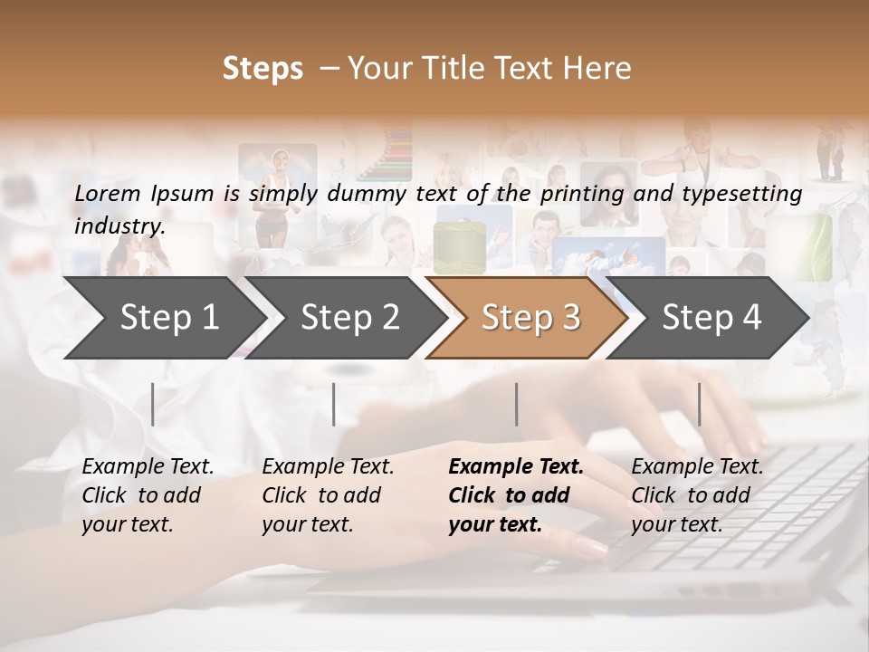 Group Push Connection PowerPoint Template