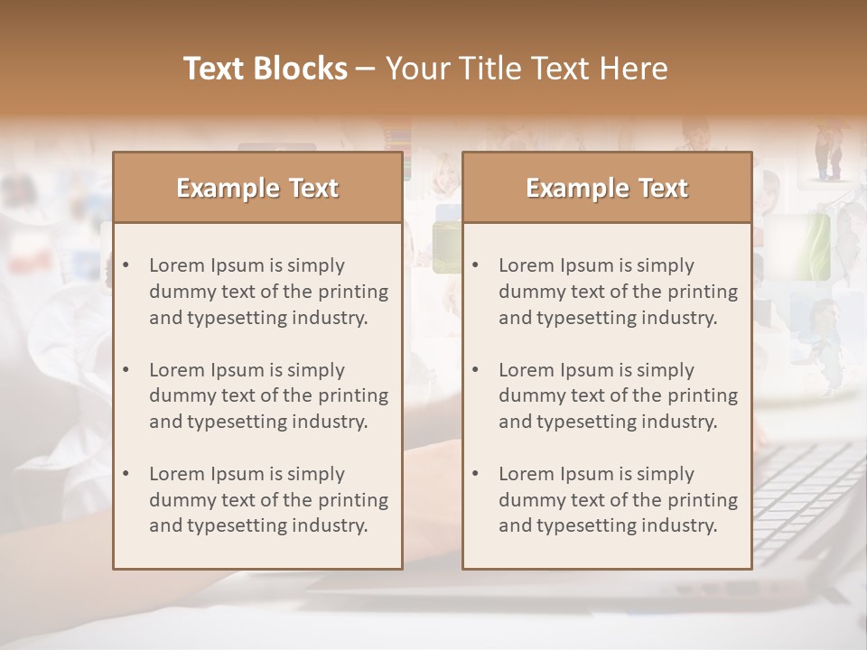 Group Push Connection PowerPoint Template
