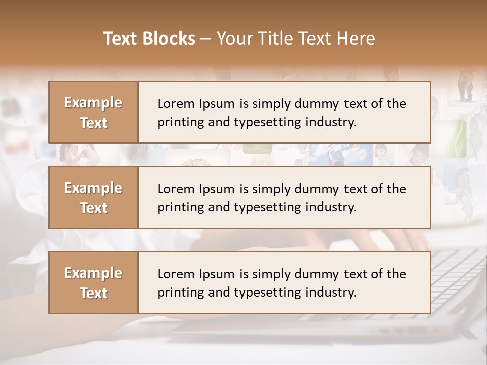 Group Push Connection PowerPoint Template