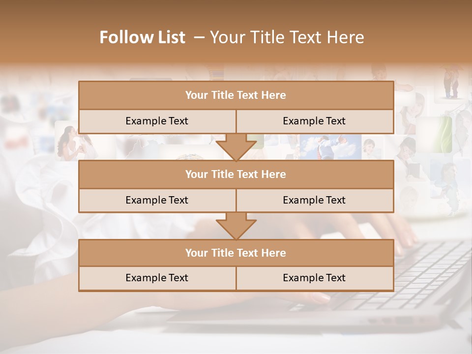 Group Push Connection PowerPoint Template