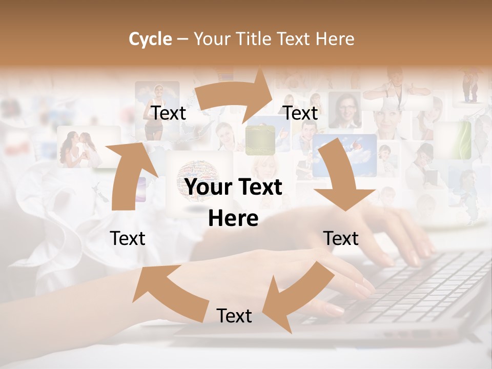 Group Push Connection PowerPoint Template