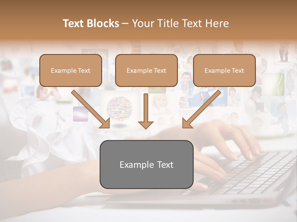 Group Push Connection PowerPoint Template