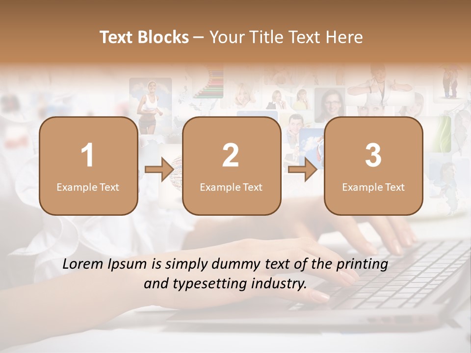 Group Push Connection PowerPoint Template