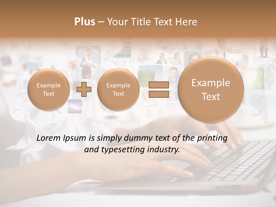 Group Push Connection PowerPoint Template
