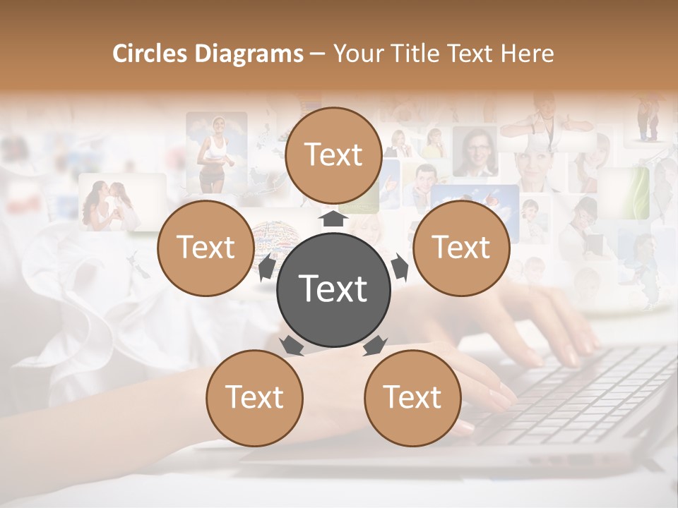 Group Push Connection PowerPoint Template