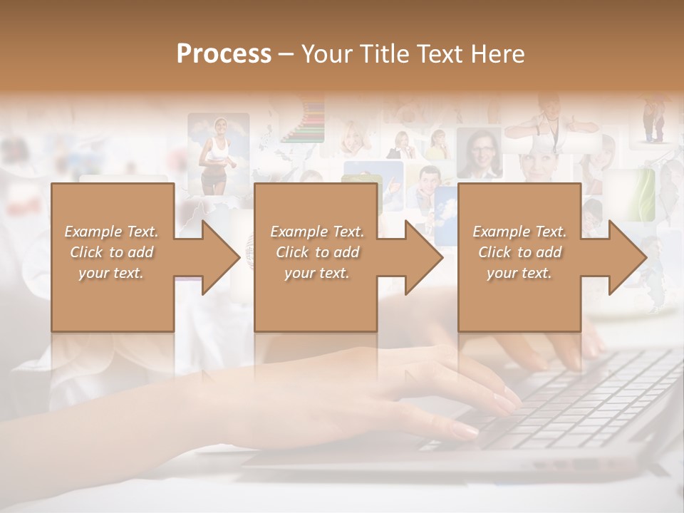 Group Push Connection PowerPoint Template