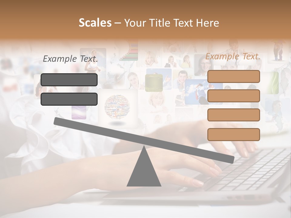Group Push Connection PowerPoint Template