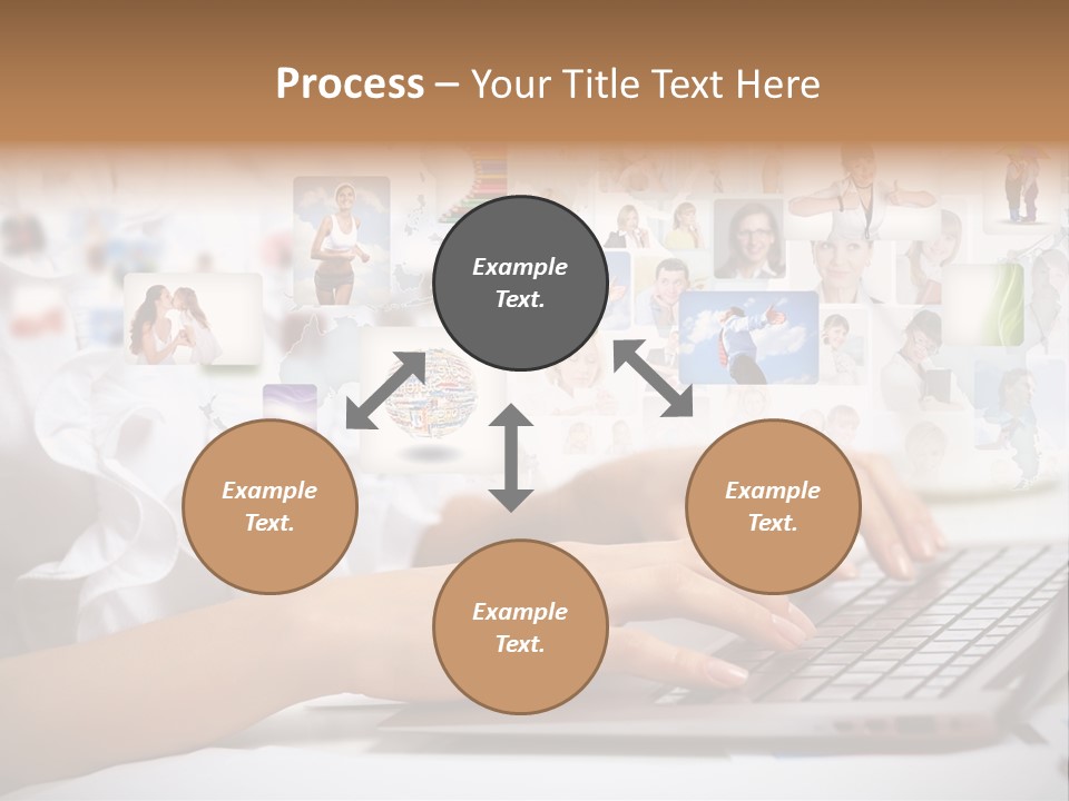 Group Push Connection PowerPoint Template