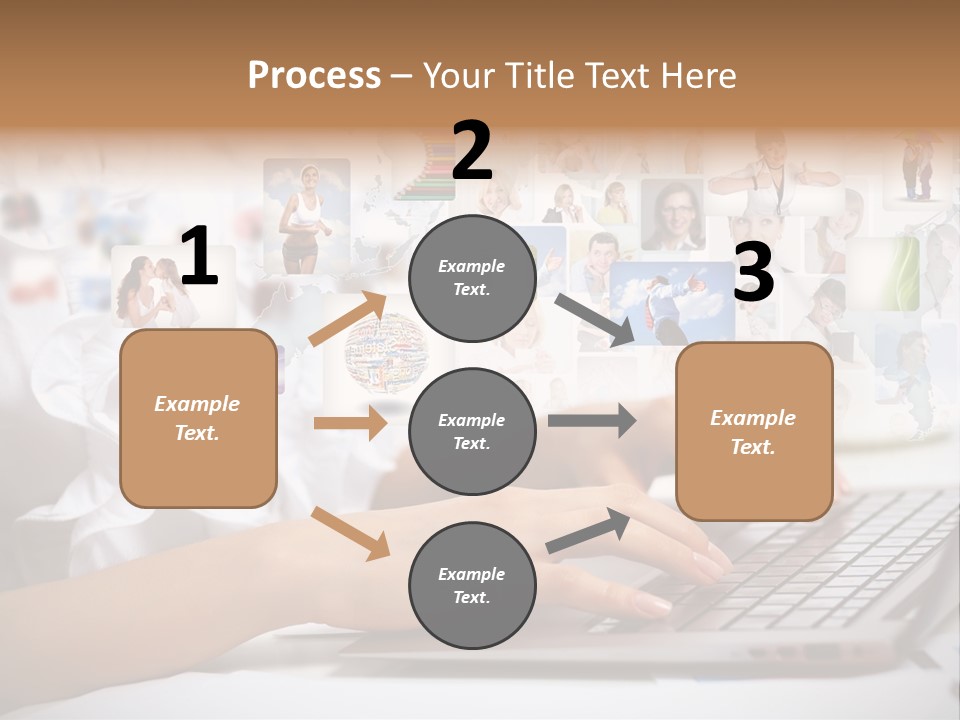 Group Push Connection PowerPoint Template