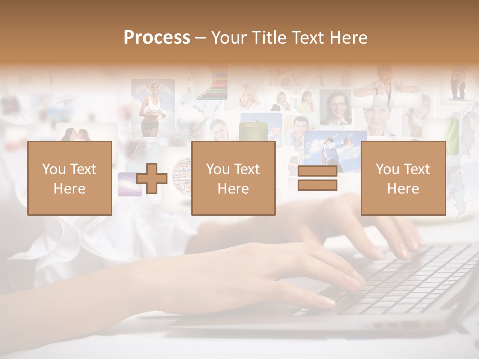 Group Push Connection PowerPoint Template