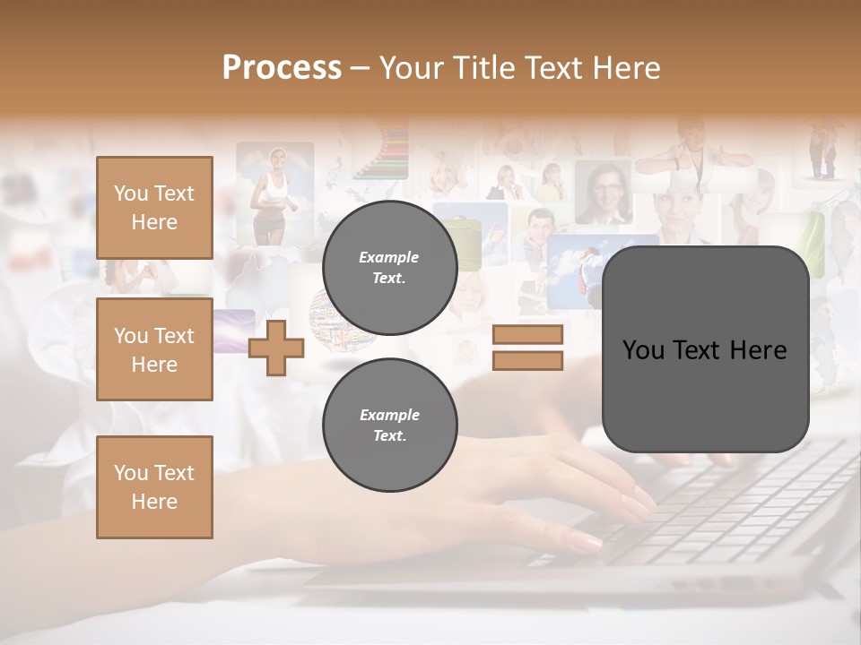 Group Push Connection PowerPoint Template