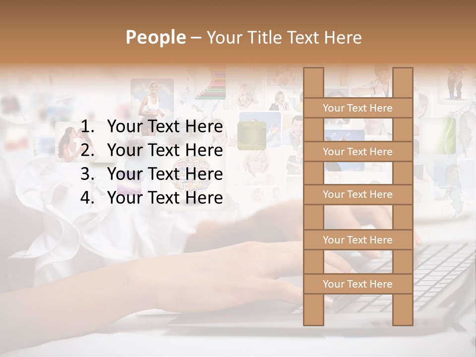 Group Push Connection PowerPoint Template