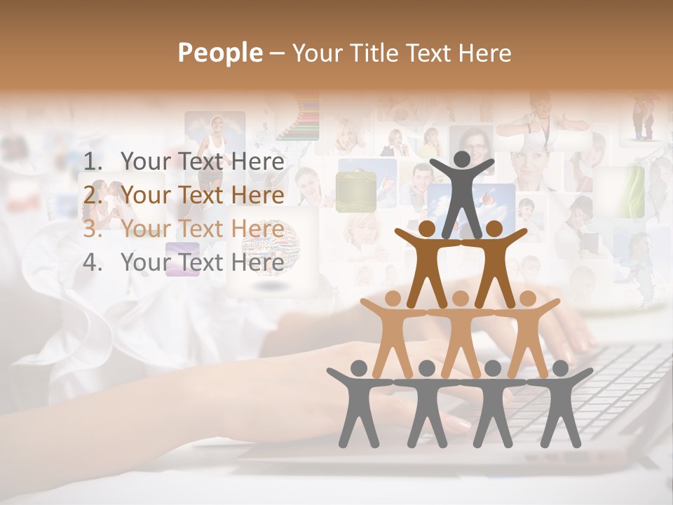 Group Push Connection PowerPoint Template