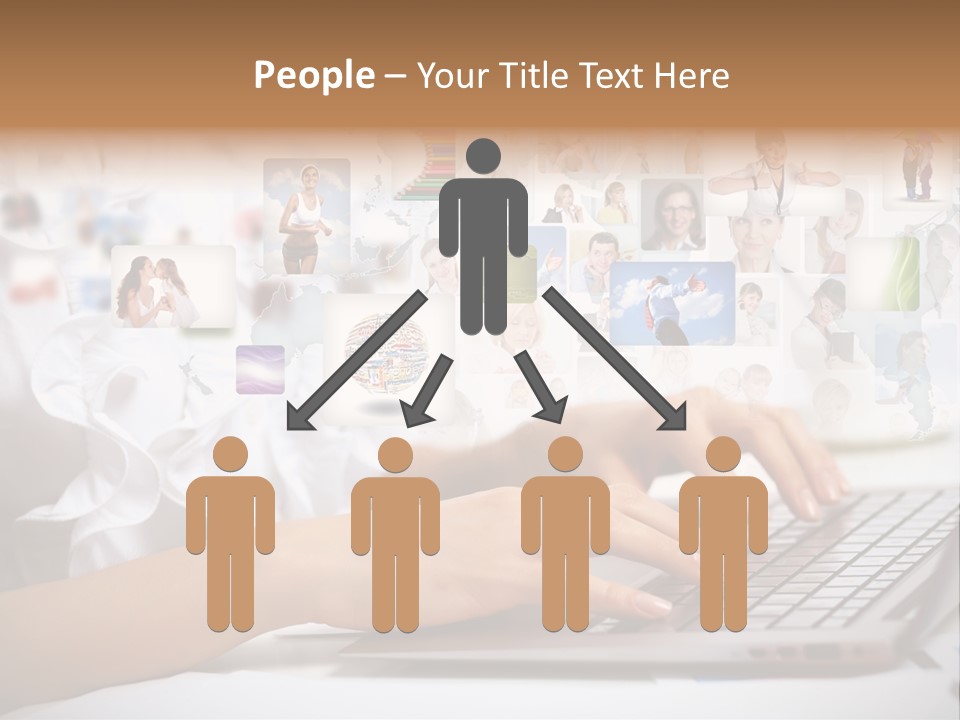 Group Push Connection PowerPoint Template