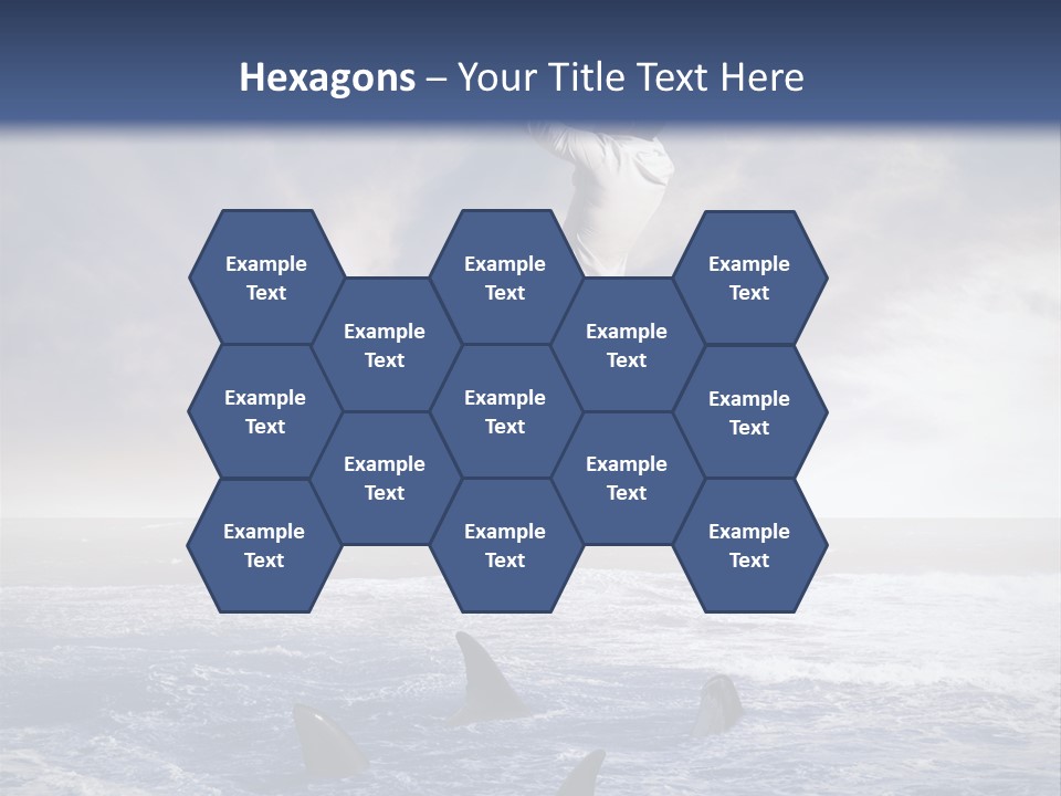 Risk Caucasian Shark PowerPoint Template