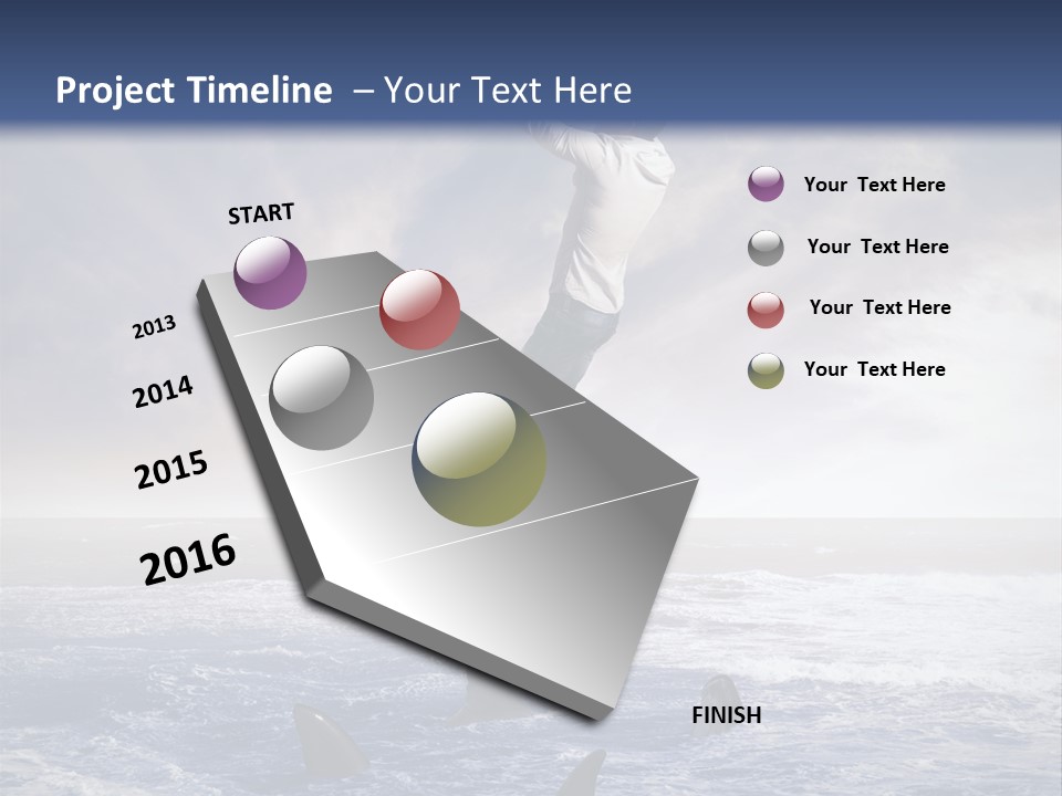 Risk Caucasian Shark PowerPoint Template