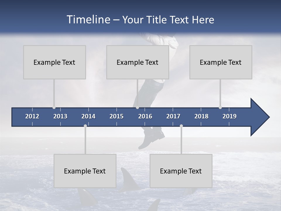 Risk Caucasian Shark PowerPoint Template