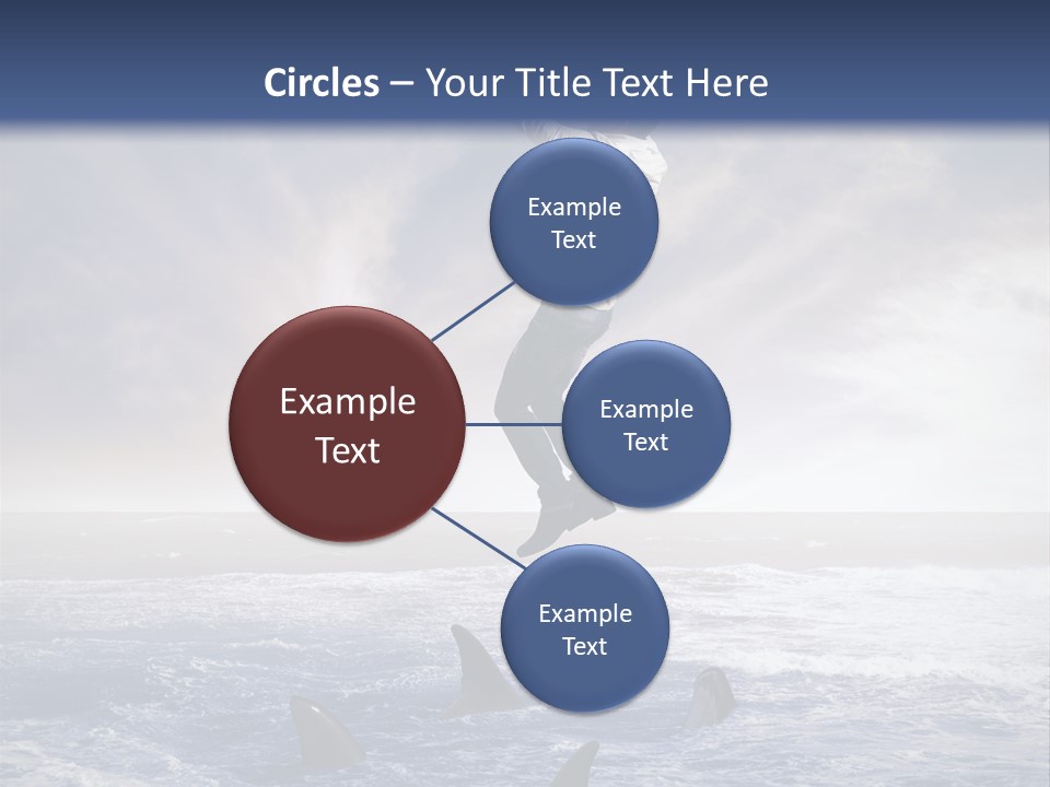 Risk Caucasian Shark PowerPoint Template