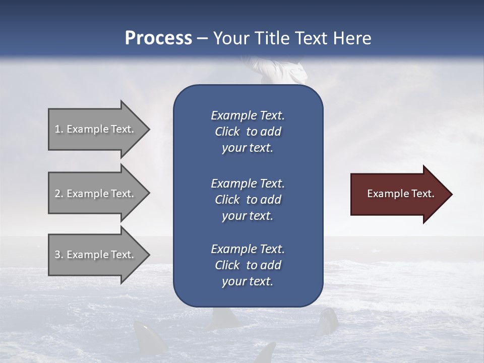 Risk Caucasian Shark PowerPoint Template