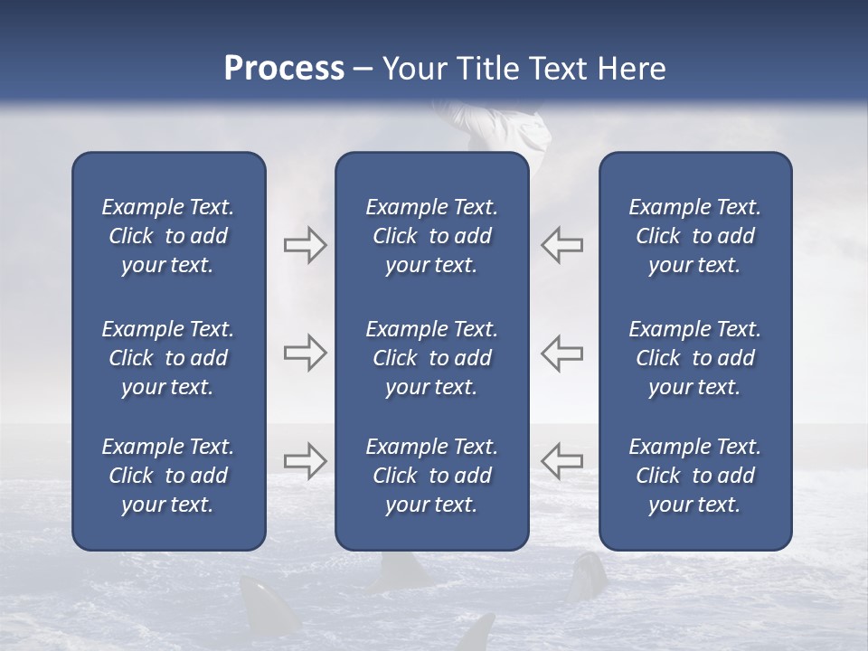 Risk Caucasian Shark PowerPoint Template