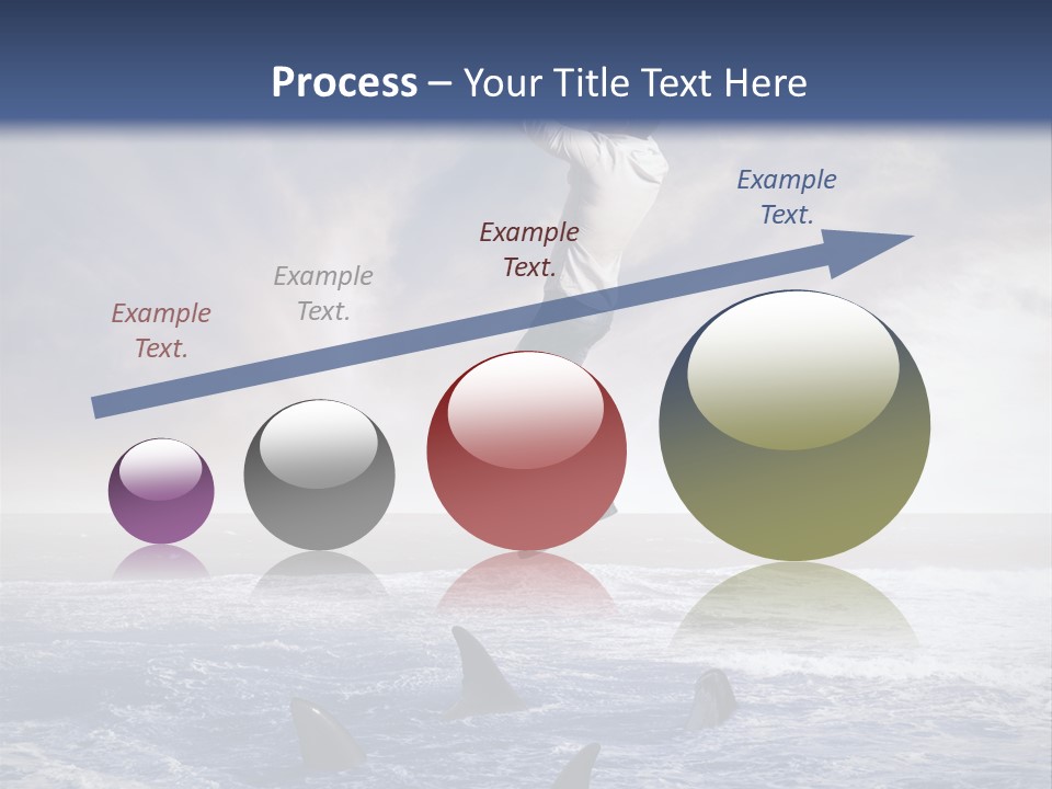 Risk Caucasian Shark PowerPoint Template