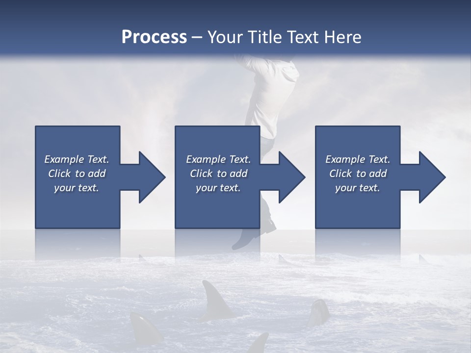 Risk Caucasian Shark PowerPoint Template
