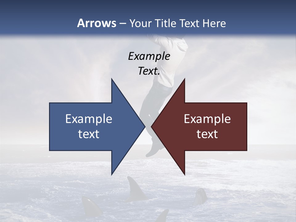 Risk Caucasian Shark PowerPoint Template