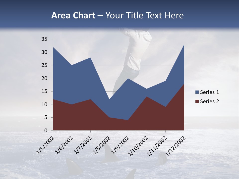 Risk Caucasian Shark PowerPoint Template