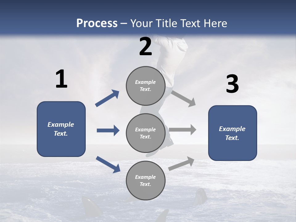 Risk Caucasian Shark PowerPoint Template