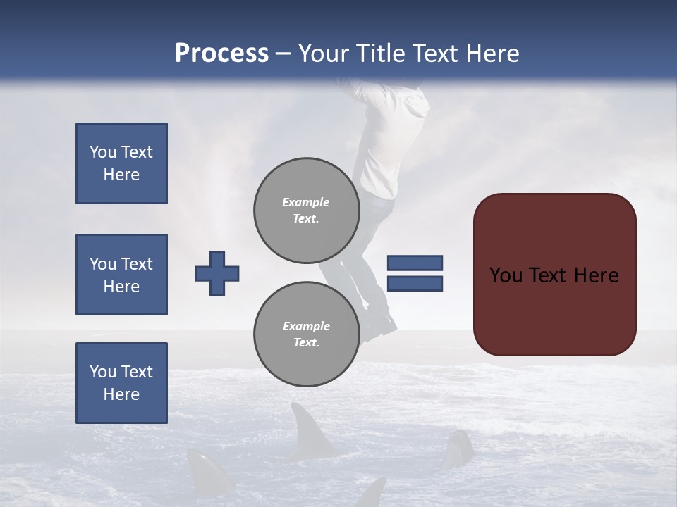 Risk Caucasian Shark PowerPoint Template