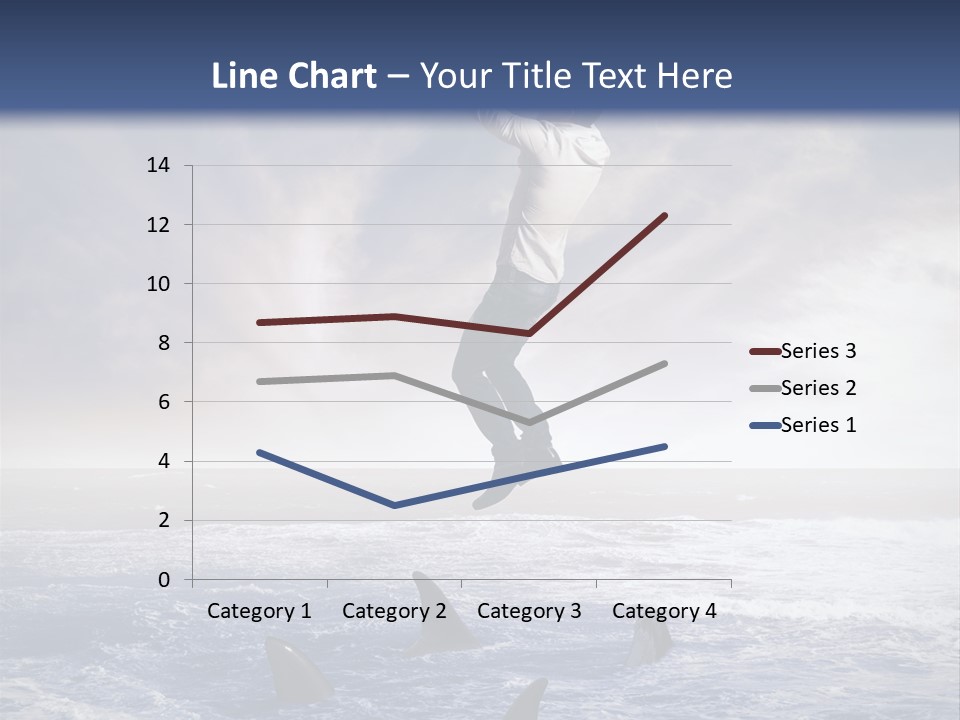 Risk Caucasian Shark PowerPoint Template