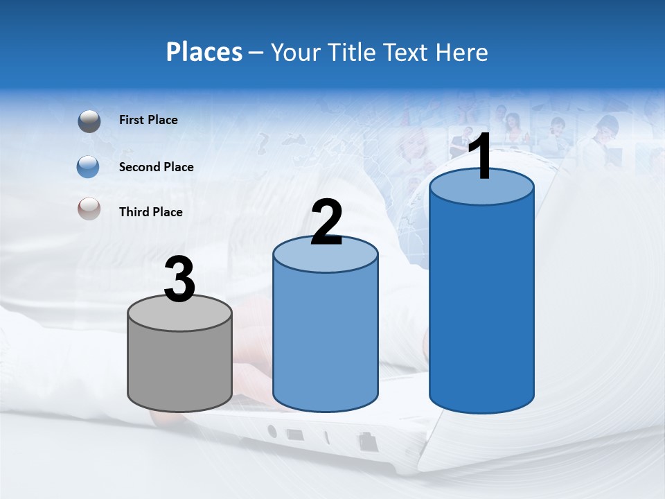 Circle Community Person PowerPoint Template