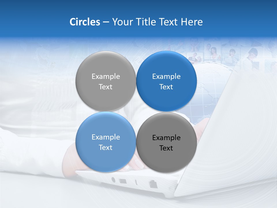 Circle Community Person PowerPoint Template