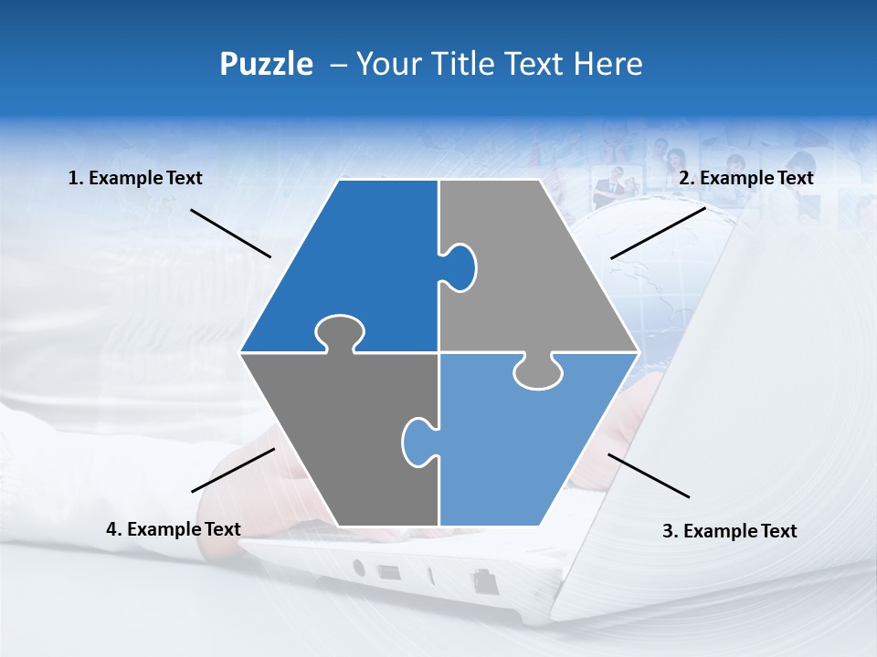 Circle Community Person PowerPoint Template
