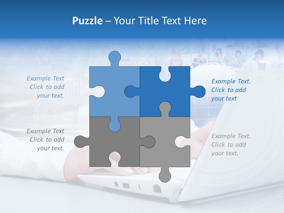 Circle Community Person PowerPoint Template